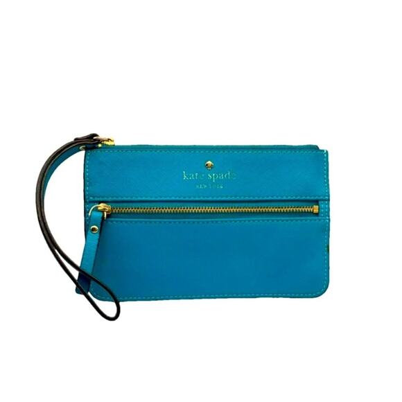 Kate Spade ♠️ New York Blue Wristlet - Picture 2 of 6